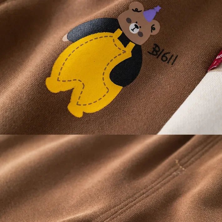 Ayıcık Nakışlı 2'li Ceket ve Eşofman Altı Takımı - MAKKA