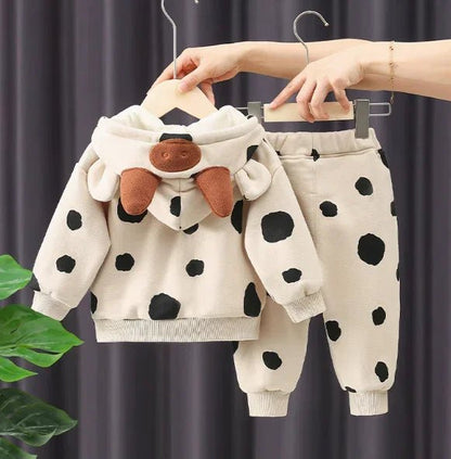 Benekli Kız Çocuk Pamuklu Takım 1 - 6 Yaş Yumuşak Rahat - MAKKA