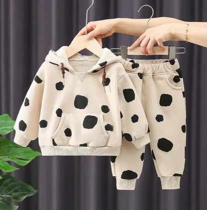 Benekli Kız Çocuk Pamuklu Takım 1 - 6 Yaş Yumuşak Rahat - MAKKA