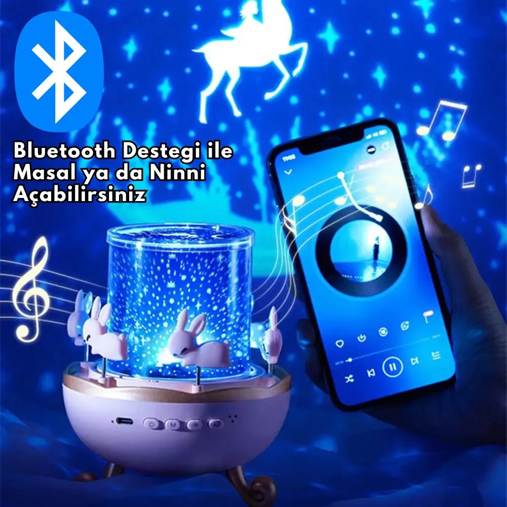 Bluetooth Destekli Rüya ve Müzik Projektörü - MAKKA