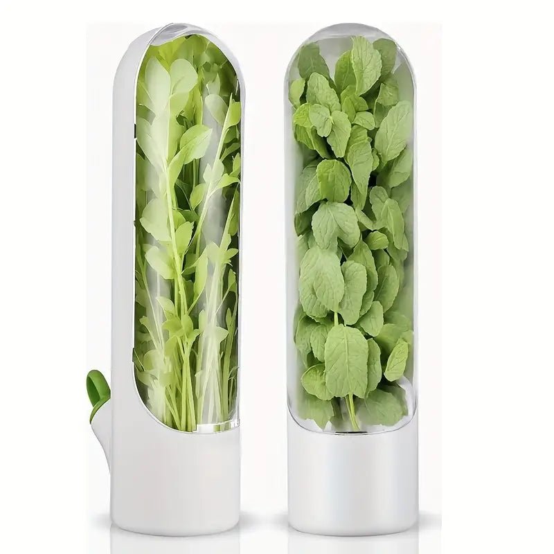 Buzdolabı İçin 2'li Şeffaf Kapaklı Sebze Saklama Kap Seti - MAKKA