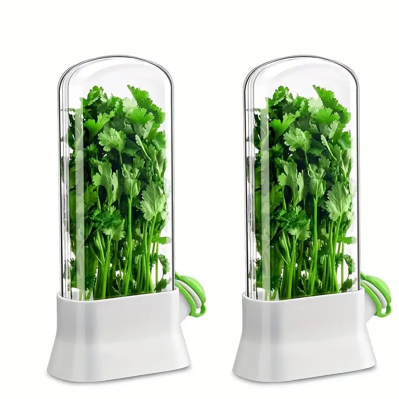 Buzdolabı İçin 2'li Şeffaf Kapaklı Sebze Saklama Kap Seti - MAKKA