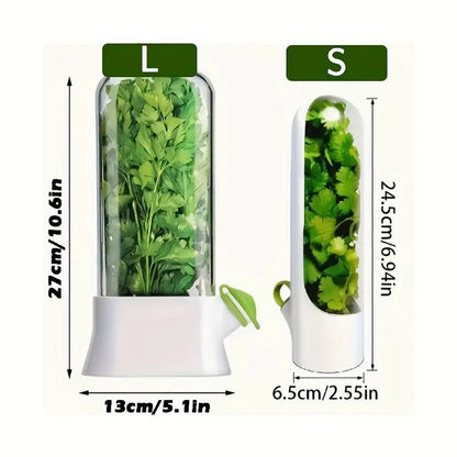 Buzdolabı İçin 2'li Şeffaf Kapaklı Sebze Saklama Kap Seti - MAKKA