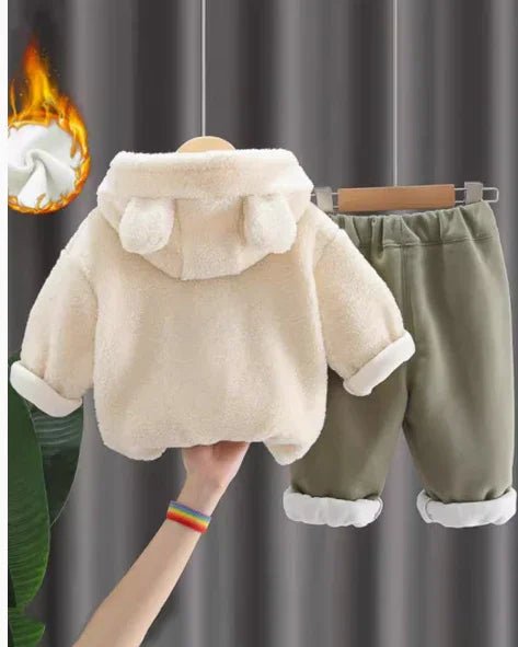 Çanta Dahil Ayıcık Desenli Unisex Çocuk Takımı 1 - 5 Yaş - MAKKA