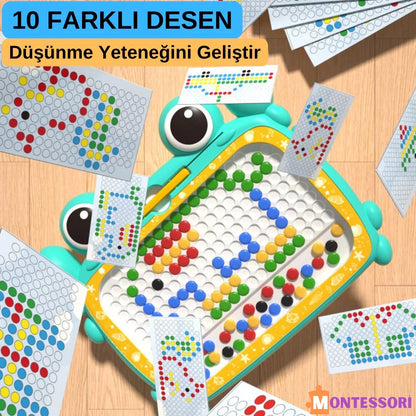 Çocuklar İçin Manyetik Çizim Tahtası Tekrar Kullanılabilir Tozsuz Taşınabilir - MAKKA