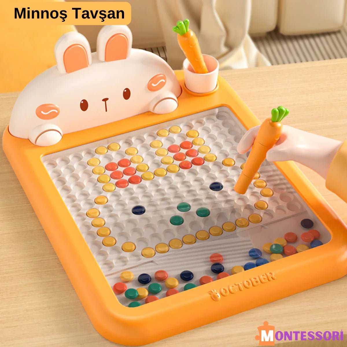 Çocuklar İçin Manyetik Çizim Tahtası Tekrar Kullanılabilir Tozsuz Taşınabilir - MAKKA