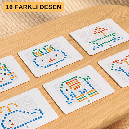 Çocuklar İçin Manyetik Çizim Tahtası Tekrar Kullanılabilir Tozsuz Taşınabilir - MAKKA