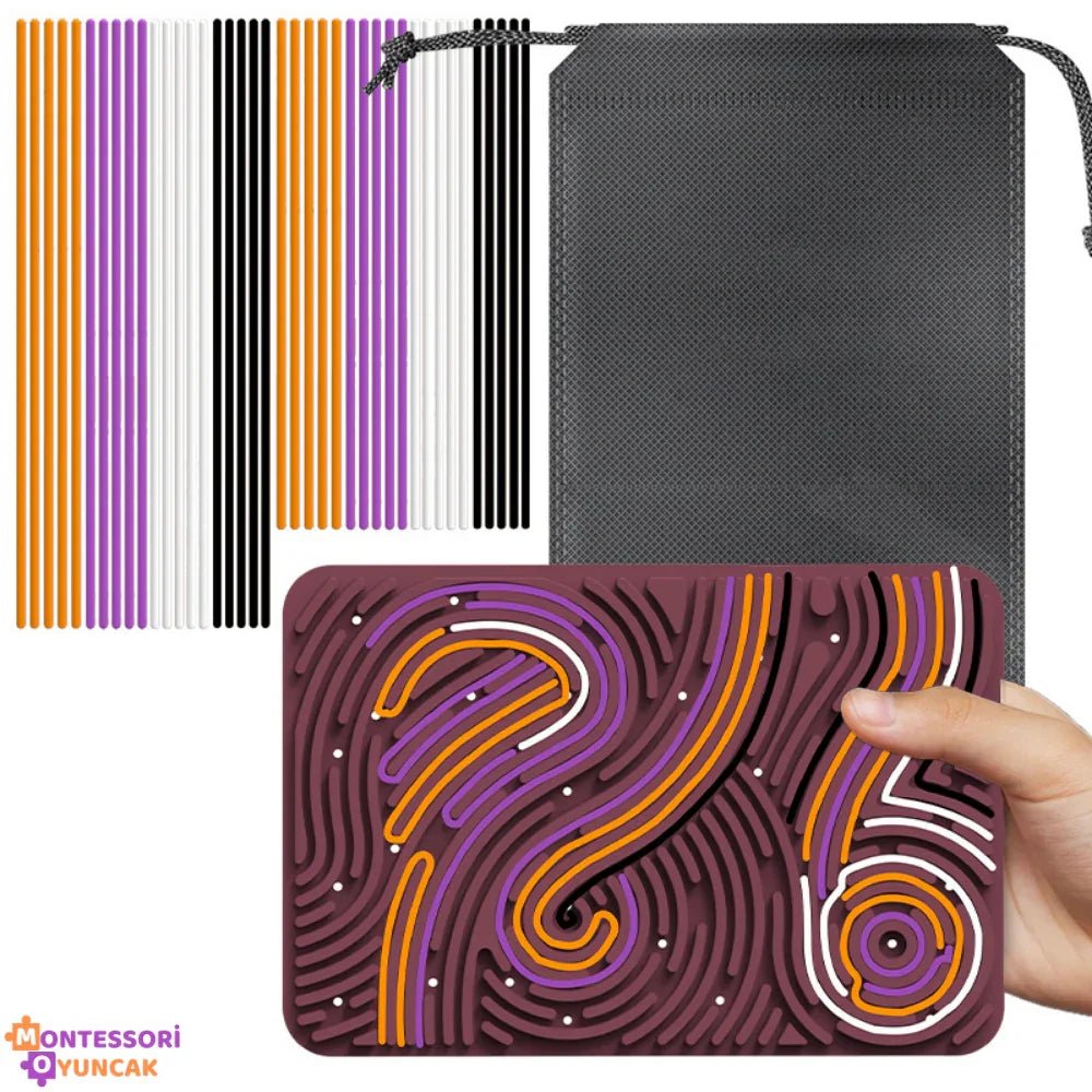 Çocuklar için Montessori Duyusal Aktivite Panosu - Keşif Oyunu - MAKKA