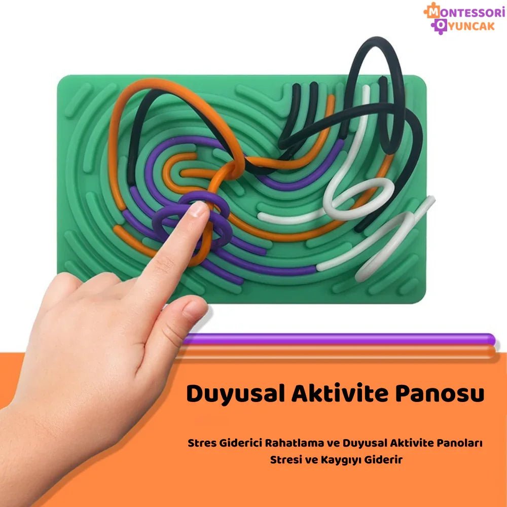 Çocuklar için Montessori Duyusal Aktivite Panosu - Keşif Oyunu - MAKKA