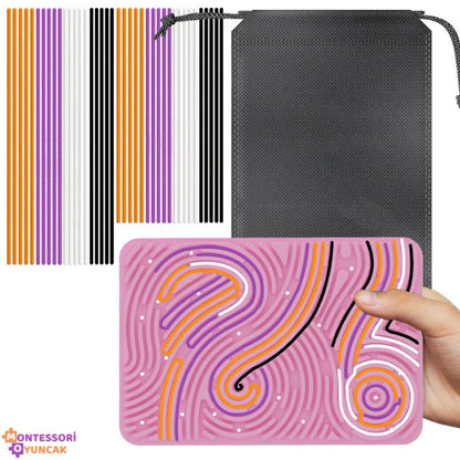 Çocuklar için Montessori Duyusal Aktivite Panosu - Keşif Oyunu - MAKKA