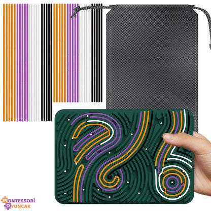 Çocuklar için Montessori Duyusal Aktivite Panosu - Keşif Oyunu - MAKKA