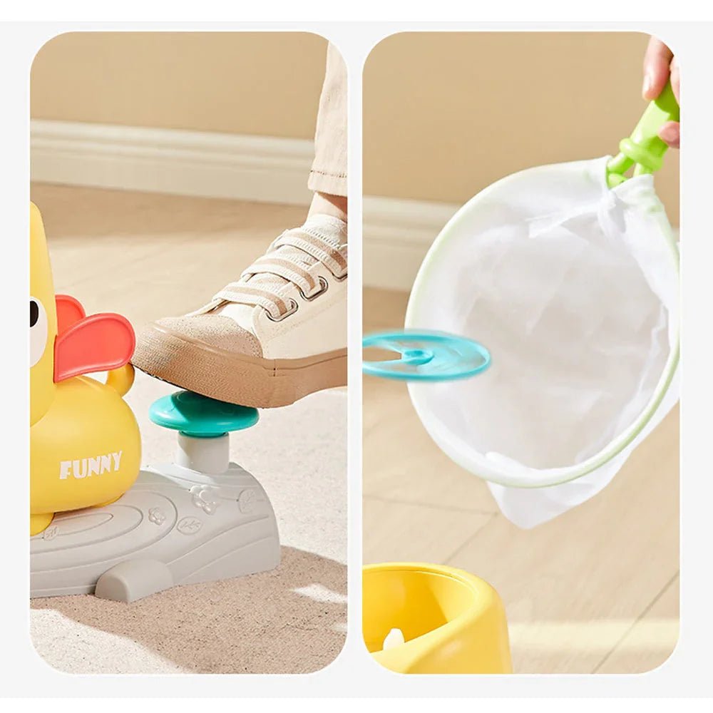 Çocuklar İçin Ördek Desenli Uçan Disk Fırlatıcı, Hafif Dayanıklı - MAKKA