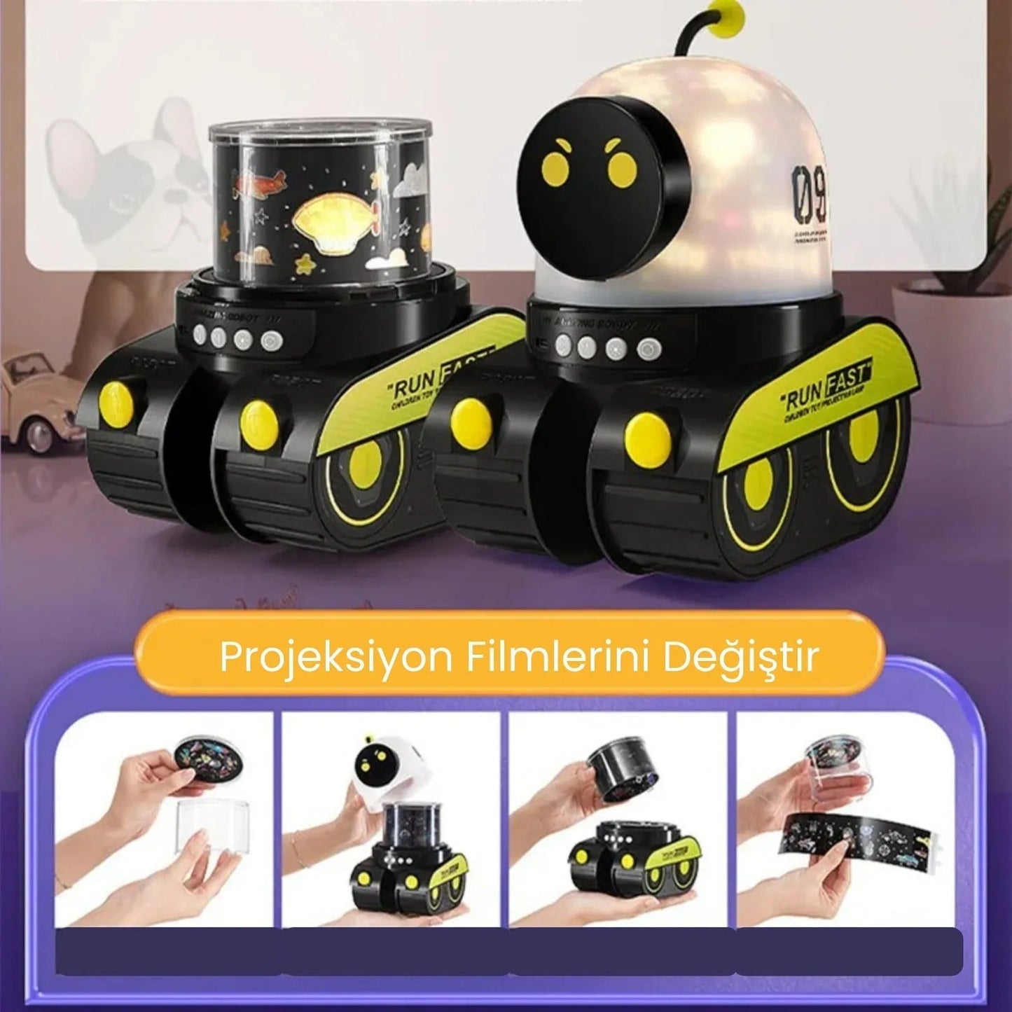 Çocuklar İçin Robot Gece Lambası - MAKKA