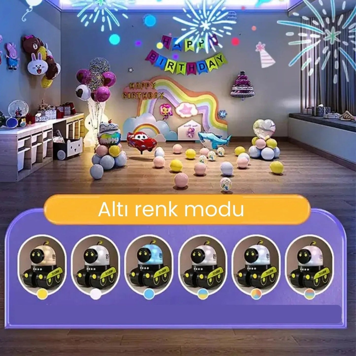 Çocuklar İçin Robot Gece Lambası - MAKKA