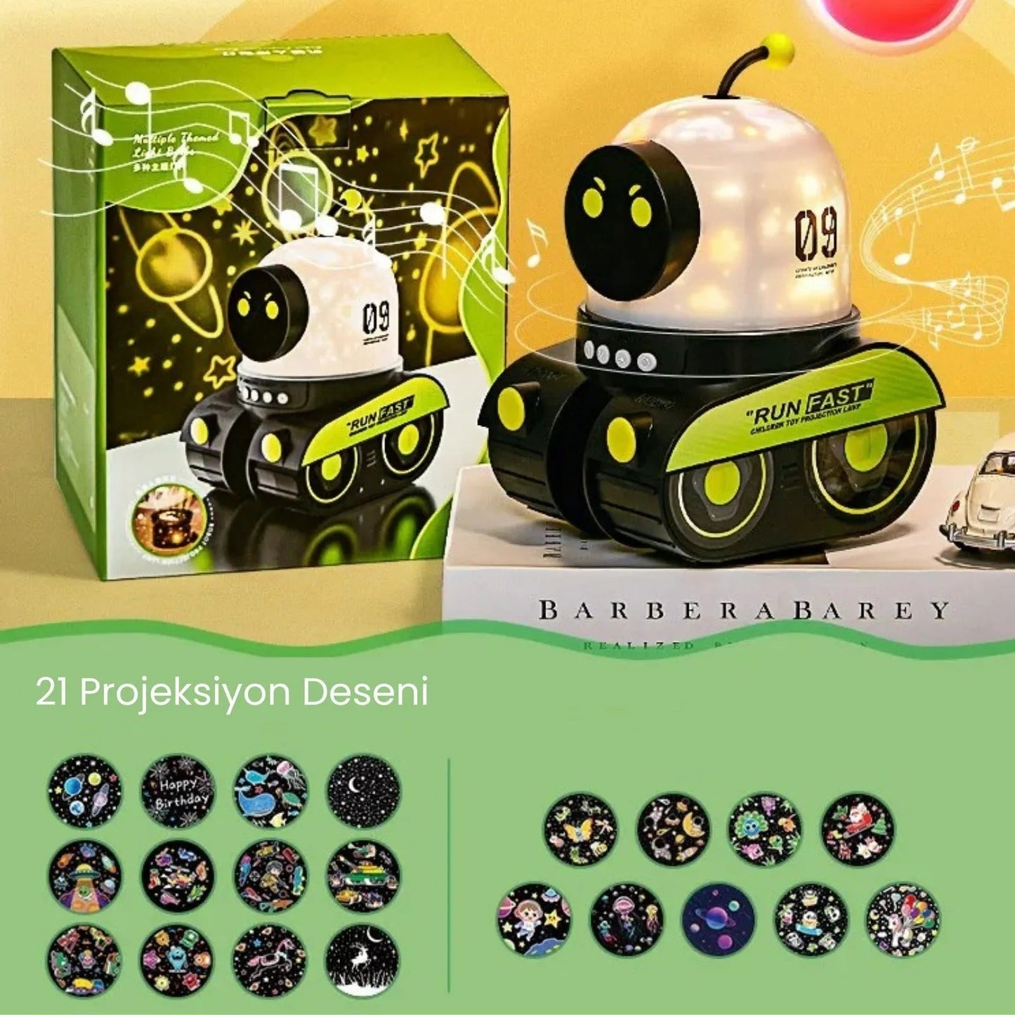 Çocuklar İçin Robot Gece Lambası - MAKKA