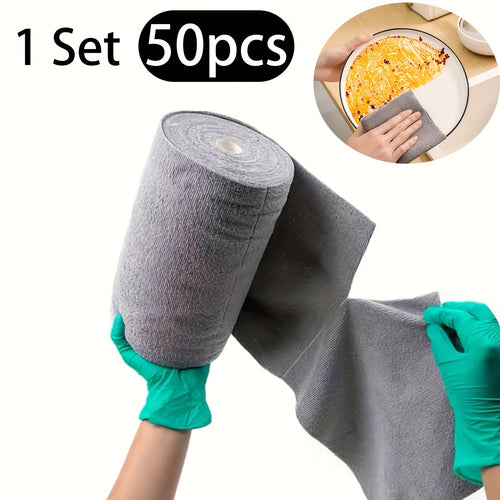 Çok Emici Mikrofiber Rulo Bez 50 Yaprak Yeniden Kullanılabilir - MAKKA