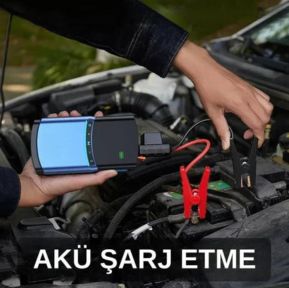 Çok fonksiyonlu 4 in 1 set hava kompresörü ve akü şarj cihazı - MAKKA