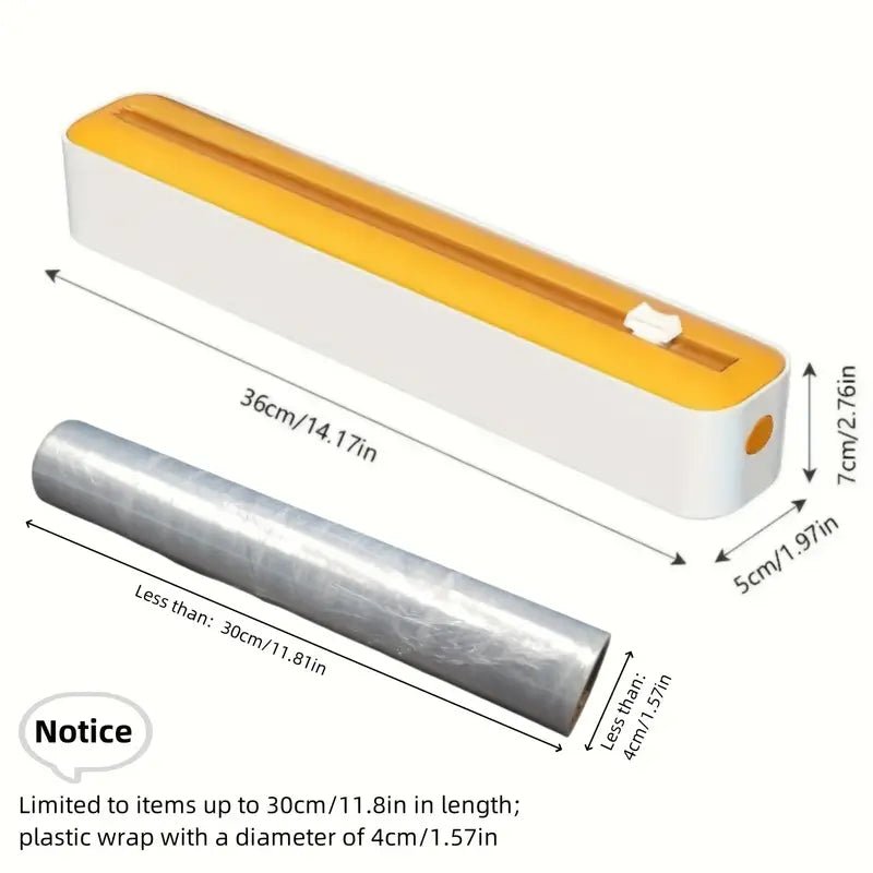 Çok İşlevli Mutfak Folyo Kutusu İki Yönlü Kesici Dayanıklı Organizatör - MAKKA