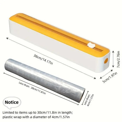 Çok İşlevli Mutfak Folyo Kutusu İki Yönlü Kesici Dayanıklı Organizatör - MAKKA