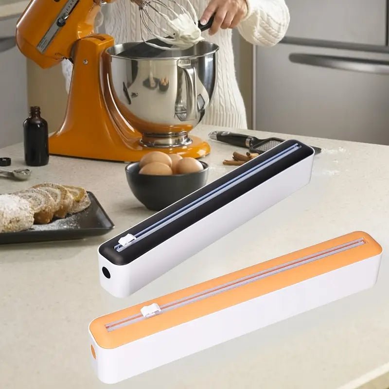 Çok İşlevli Mutfak Folyo Kutusu İki Yönlü Kesici Dayanıklı Organizatör - MAKKA