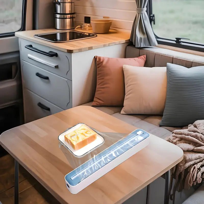 Çok İşlevli Mutfak Folyo Kutusu İki Yönlü Kesici Dayanıklı Organizatör - MAKKA