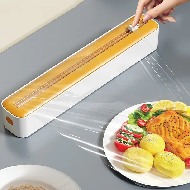 Çok İşlevli Mutfak Folyo Kutusu İki Yönlü Kesici Dayanıklı Organizatör - MAKKA