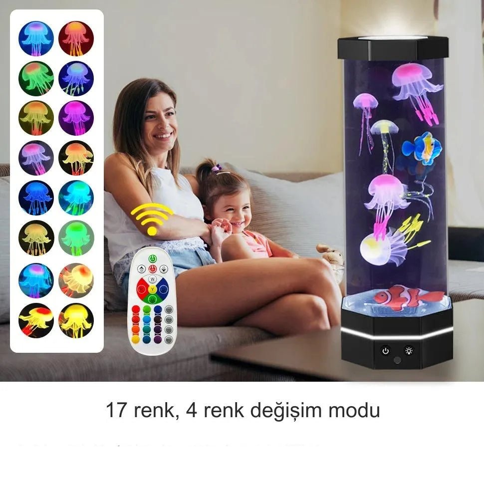 Denizanası Fanusu Gece Lambası - MAKKA