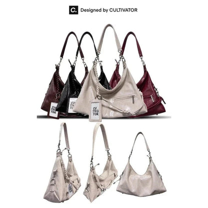 Deri 40x21x11 cm Kadın Tote Çanta Çok Bölmeli Şık - MAKKA