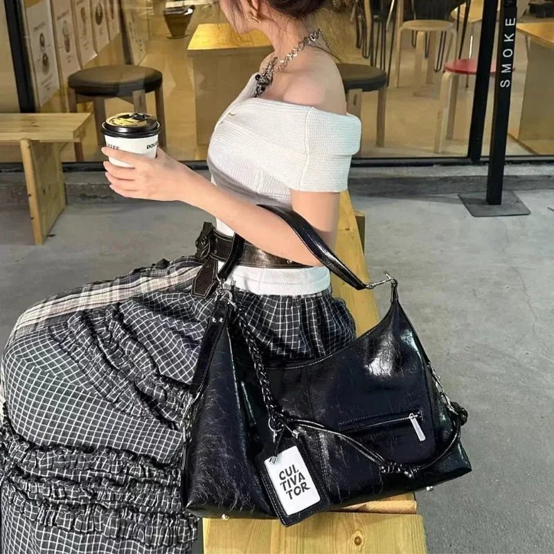 Deri 40x21x11 cm Kadın Tote Çanta Çok Bölmeli Şık - MAKKA