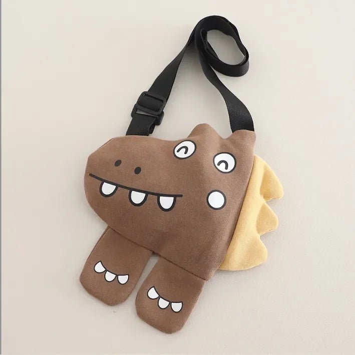 Dinozorlu Çantalı 3 Parça Unisex Çocuk Takımı Pamuklu Nakışlı Kot - MAKKA