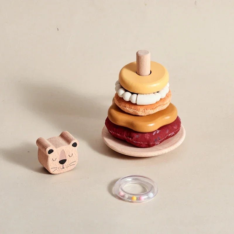 Doğal Ahşap Montessori Aslan Bul - Tak Eğitici Beceriler Oyuncağı - MAKKA