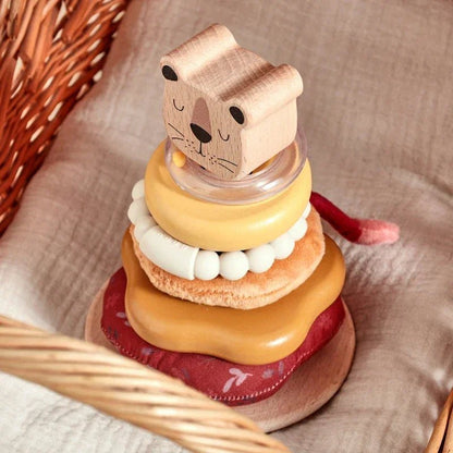 Doğal Ahşap Montessori Aslan Bul - Tak Eğitici Beceriler Oyuncağı - MAKKA