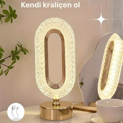 Dokunmatik Kontrol LED Masa Lambası 3 Renk Ayarlanabilir Şarjlı - MAKKA