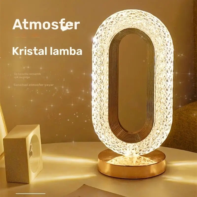 Dokunmatik Kontrol LED Masa Lambası 3 Renk Ayarlanabilir Şarjlı - MAKKA