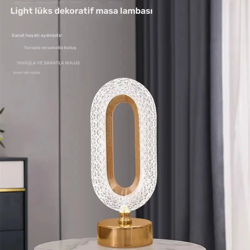Dokunmatik Kontrol LED Masa Lambası 3 Renk Ayarlanabilir Şarjlı - MAKKA