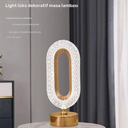 Dokunmatik Kontrol LED Masa Lambası 3 Renk Ayarlanabilir Şarjlı - MAKKA