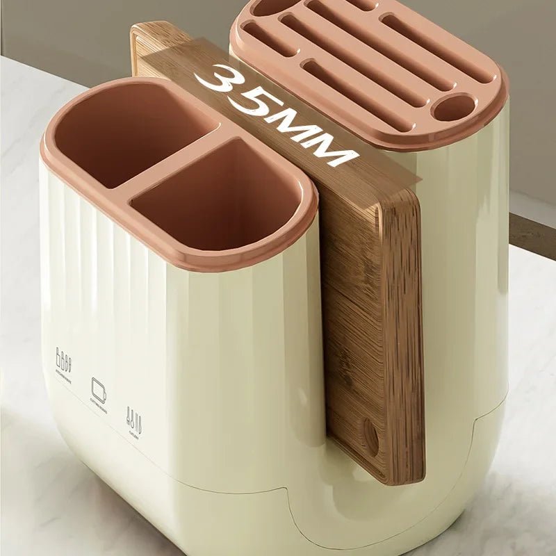 Drenajlı Tezgah Bıçak Rafı Çatal Kaşık Kesme Tahtası Düzenleyici Plastik - MAKKA