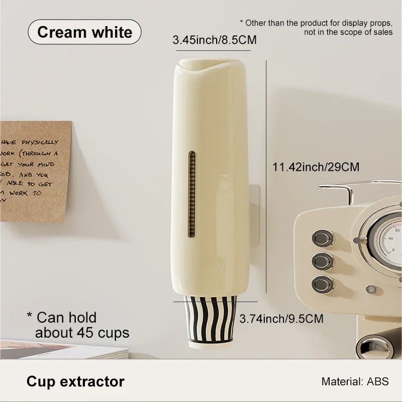 Duvara Monte Deliksiz Su Sebili Bardak Tutucu ve Çıkarıcı Askısı - MAKKA