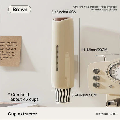 Duvara Monte Deliksiz Su Sebili Bardak Tutucu ve Çıkarıcı Askısı - MAKKA