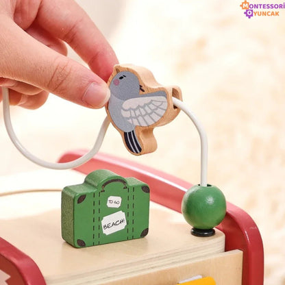 Eğitici Montessori Akıllı Safari Otobüsü: Ahşap Öğrenme Arkadaşı - MAKKA