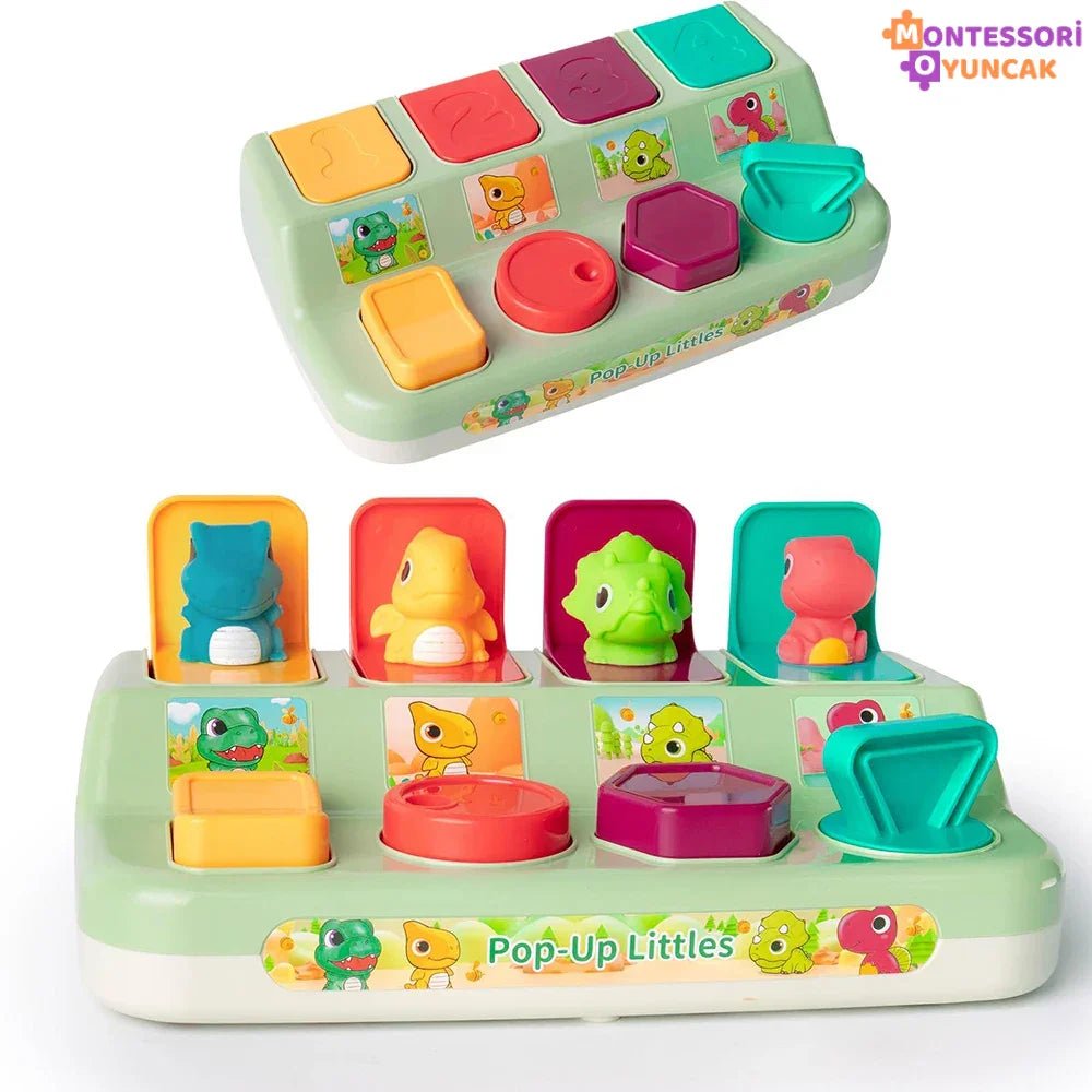 Eğitici Saklambaç Dinazor Oyunu – Hafıza Dikkat Motor Becerileri - MAKKA