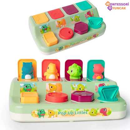 Eğitici Saklambaç Dinazor Oyunu – Hafıza Dikkat Motor Becerileri - MAKKA