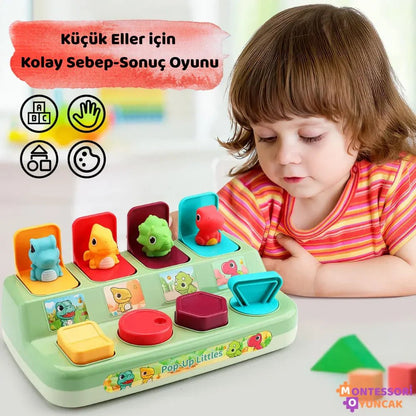 Eğitici Saklambaç Dinazor Oyunu – Hafıza Dikkat Motor Becerileri - MAKKA