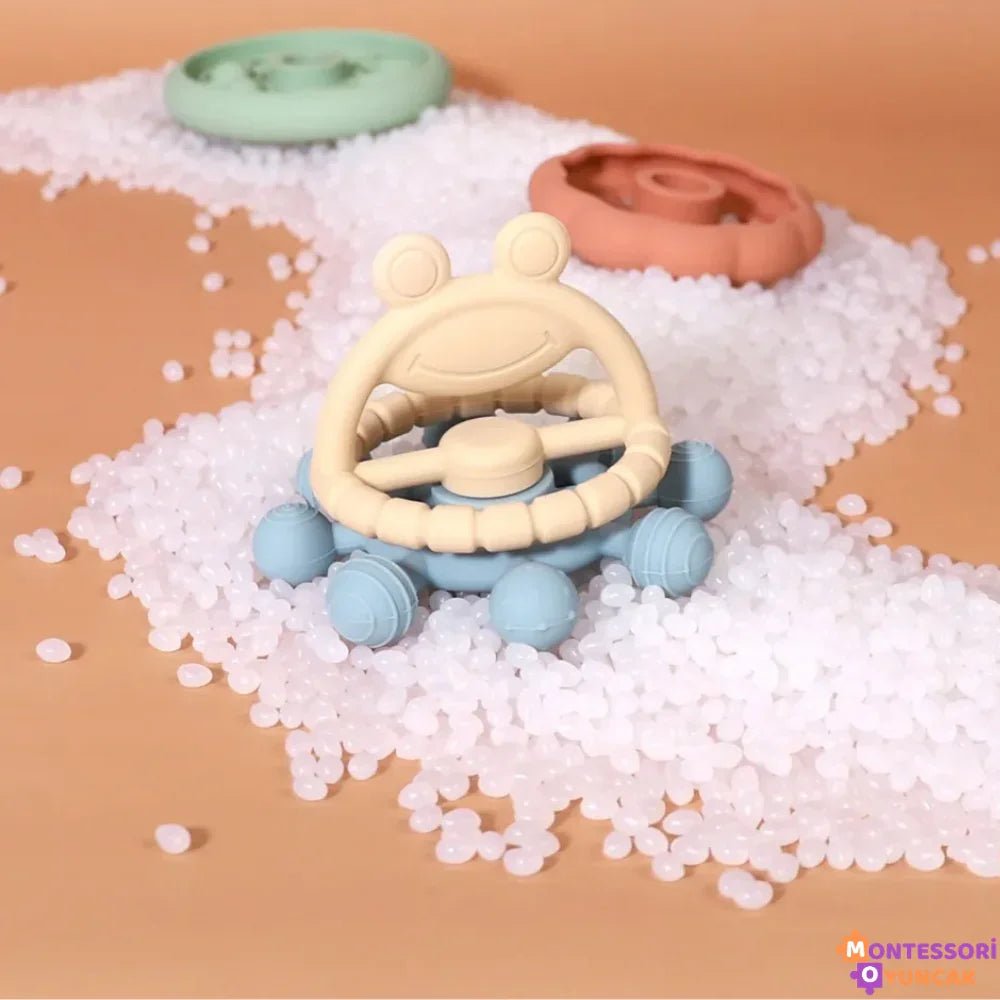 Eğitici Sevimli Kurbağa Aktivite Oyuncağı - Montessori Renkli Sayı Öğrenme - MAKKA