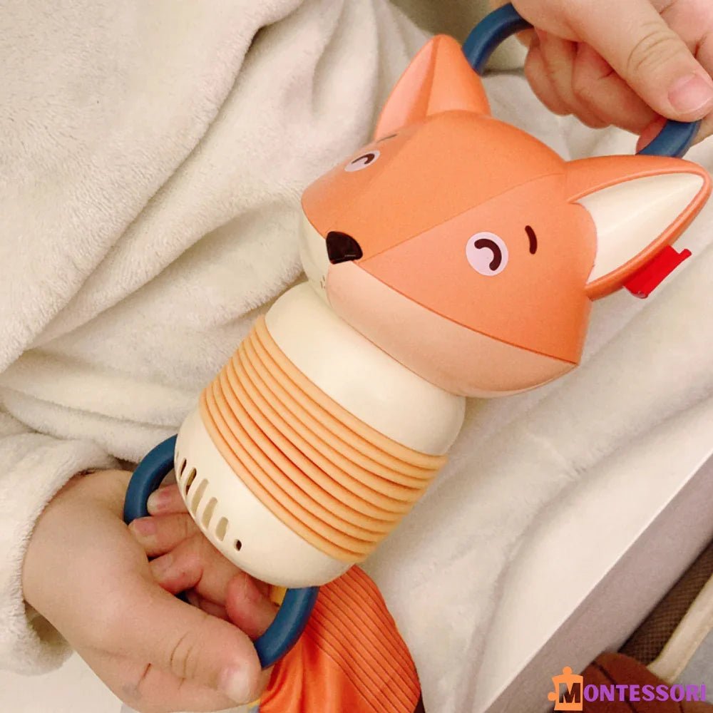 Eğitici Sevimli Tilki Montessori Düğmeli İnce Motor Becerisi Oyuncağı - MAKKA