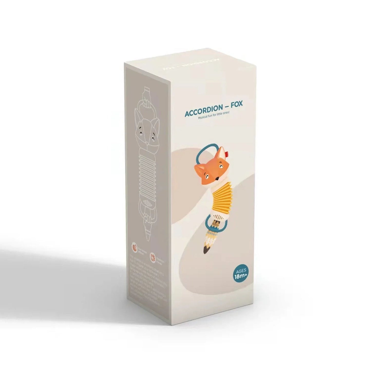 Eğitici Sevimli Tilki Montessori Düğmeli İnce Motor Becerisi Oyuncağı - MAKKA