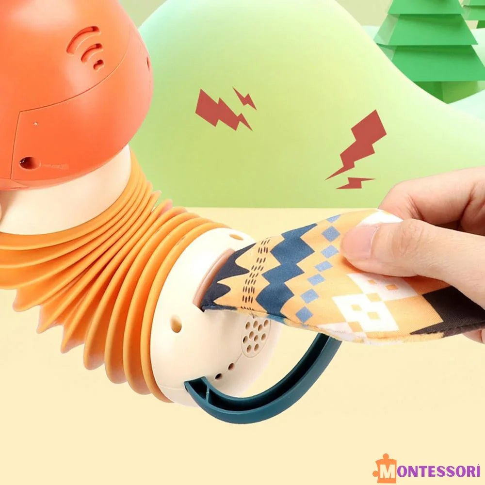 Eğitici Sevimli Tilki Montessori Düğmeli İnce Motor Becerisi Oyuncağı - MAKKA