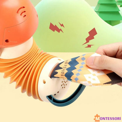 Eğitici Sevimli Tilki Montessori Düğmeli İnce Motor Becerisi Oyuncağı - MAKKA