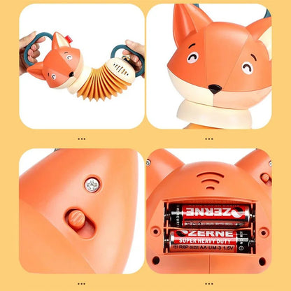 Eğitici Sevimli Tilki Montessori Düğmeli İnce Motor Becerisi Oyuncağı - MAKKA