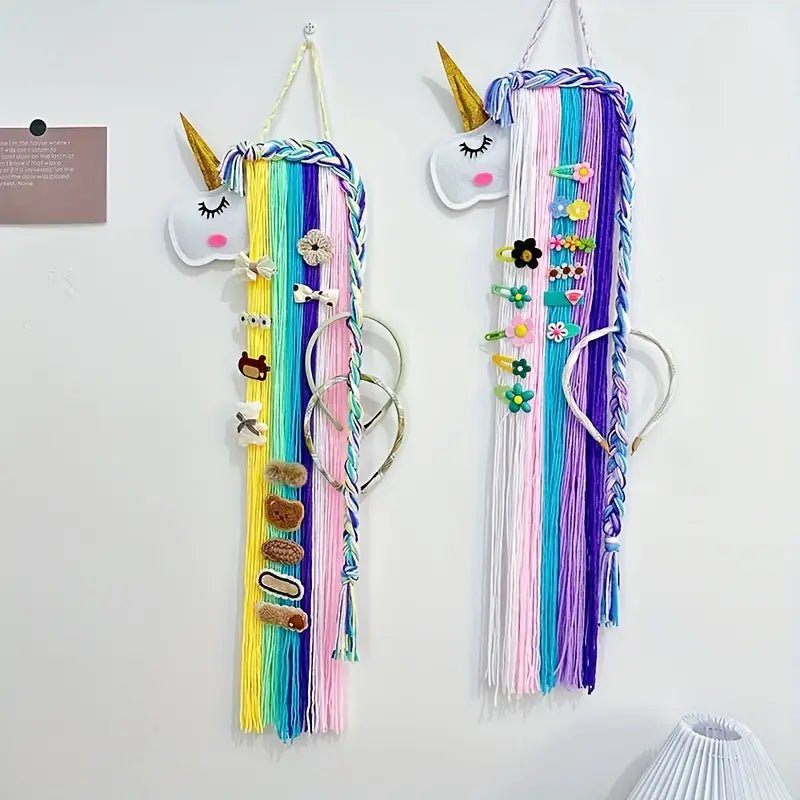 El Yapımı Keçe Hayvan Başlı Duvar Askısı Boho Unicorn - MAKKA